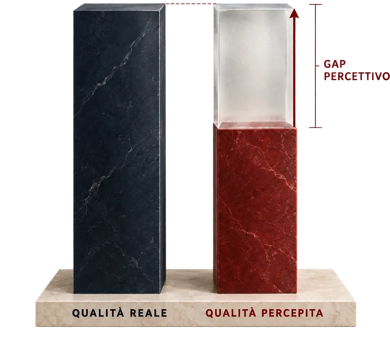 Dashboard del Protocollo IPA™ — misurazione del Gap Percettivo di un'azienda reale
