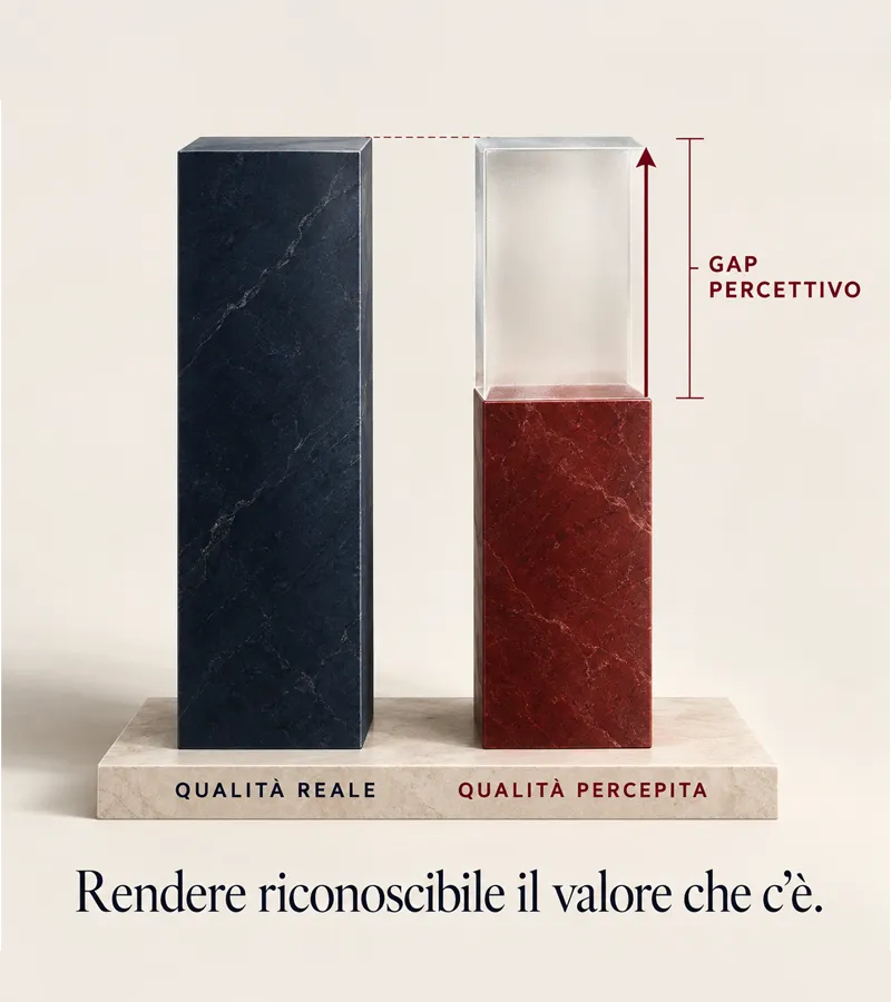 Dashboard del Protocollo IPA™ — misurazione del Gap Percettivo di un'azienda reale